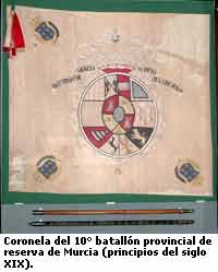 Coronela del 10º batallón provincial de reserva de Murcia.